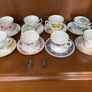 Mixed brand vintage fine bone cup&saucer